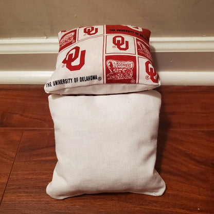 All Weather Oklahoma Cornhole Bags (8 bags)