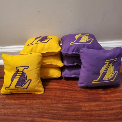 Los Angeles Basketball Cornhole Bags (8 bags)