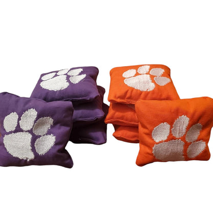 All Weather Clemson Cornhole Bags (8 bags)