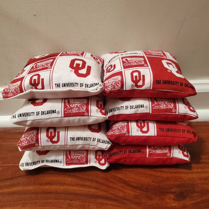 Oklahoma Cornhole Bags (8 bags)