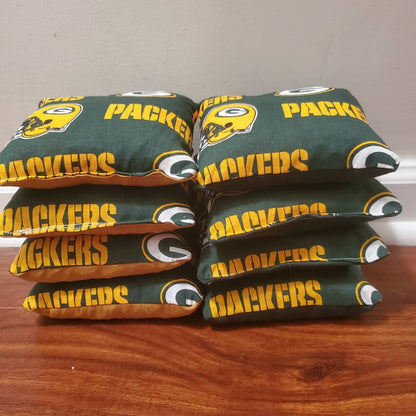 The Packers Cornhole Bags (8 bags)