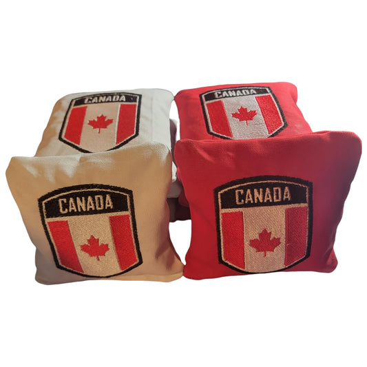 All Weather Canadan Flag Style Cornhole Bags (8 bags)