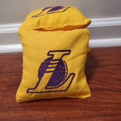 All Weather Lakers Cornhole Bags (8 bags)