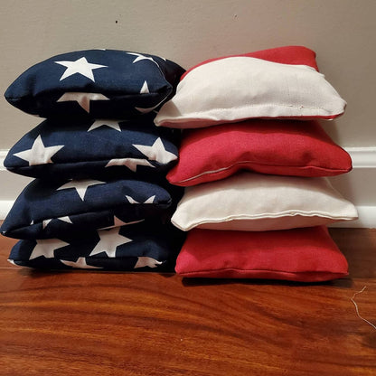 All Weather American Flag Cornhole Bags (Free Shipping) (8 bags)