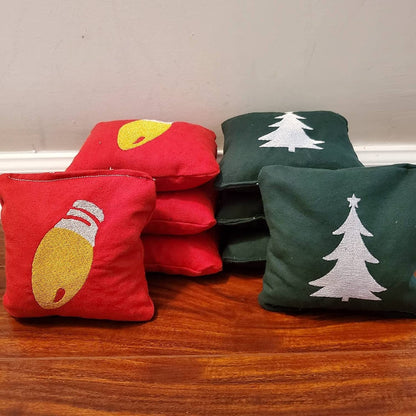 All Weather Christmas Cornhole Bags (8 bags)