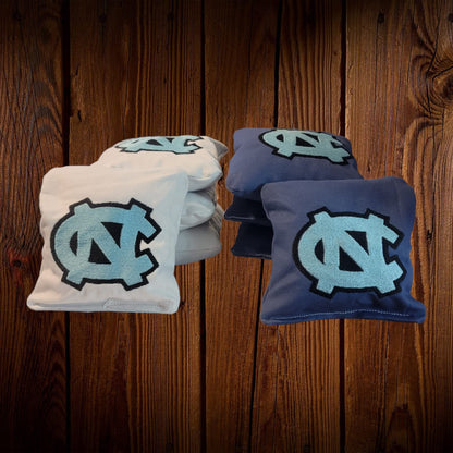 All Weather UNC Cornhole Bags (8 bags)