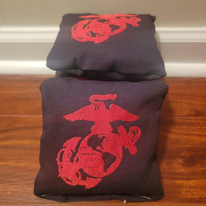 All Weather United States Marine Corps Cornhole Bags (8 bags)