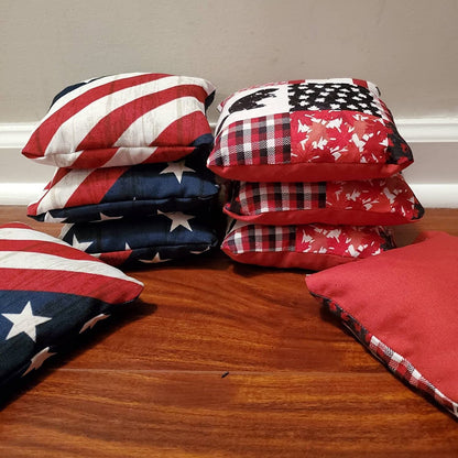 All Weather American vs Canadian Cornhole Bags (Free Shipping) (8 bags)