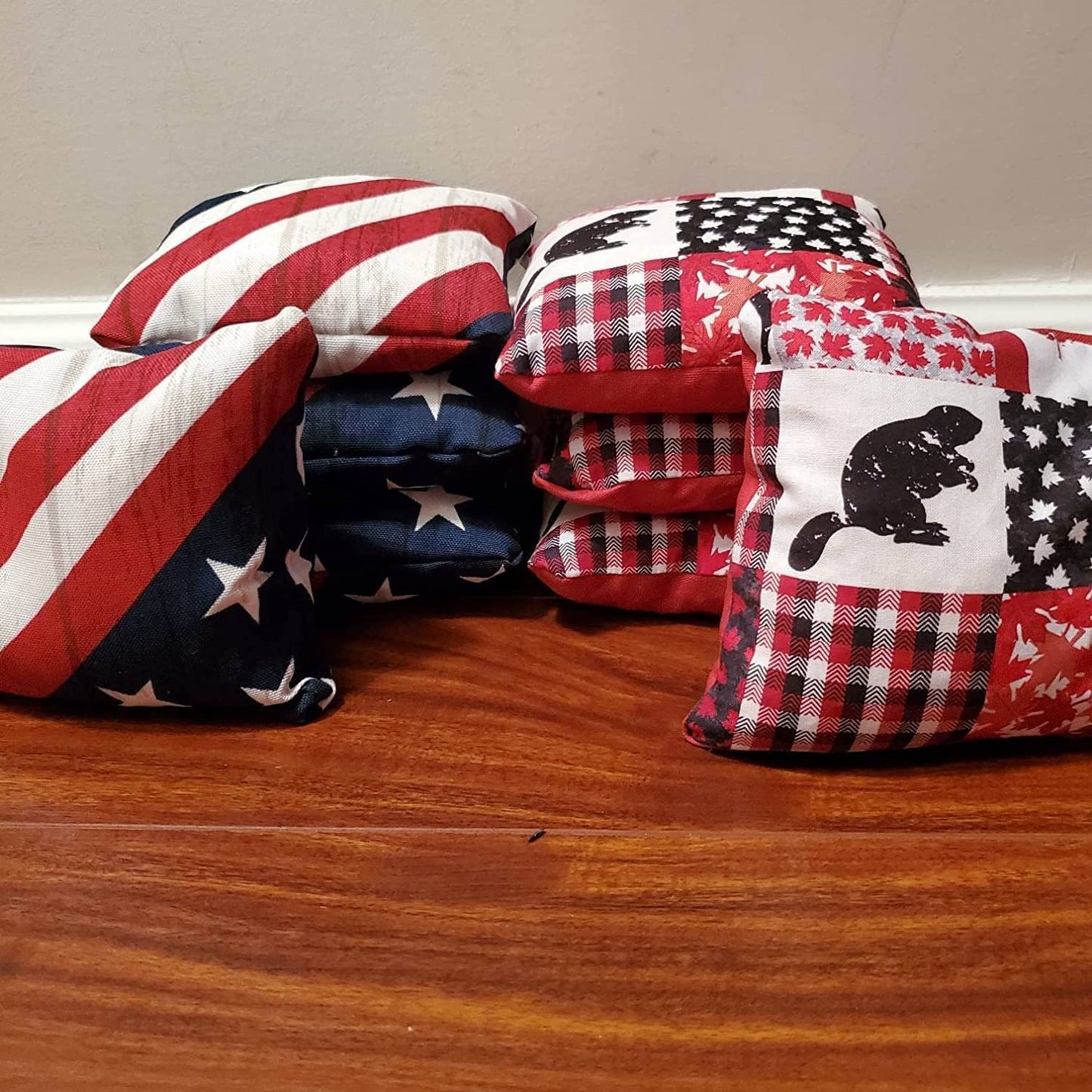 All Weather American vs Canadian Cornhole Bags (Free Shipping) (8 bags)