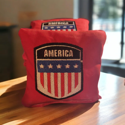 American Flag Style Cornhole Bags (8 bags)