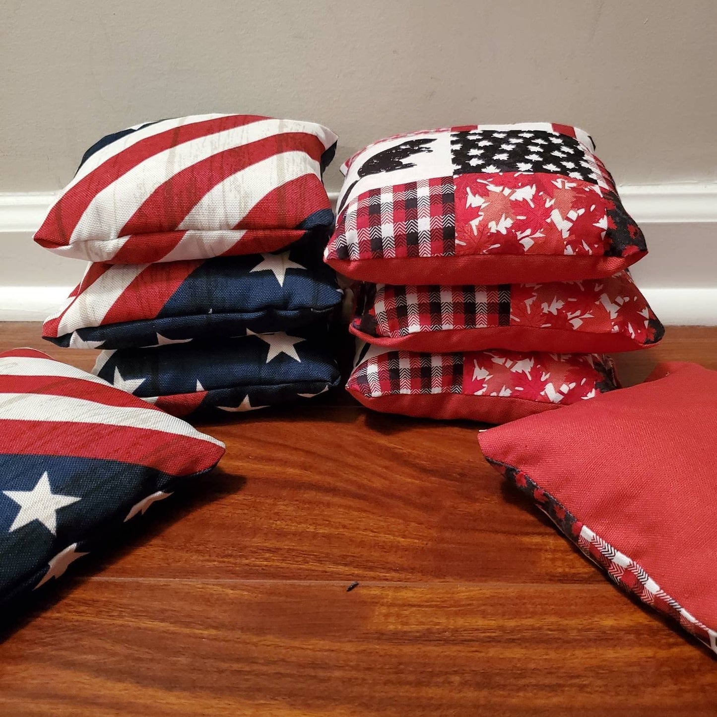 American vs Canadian Cornhole Bags (Free Shipping) (8 bags)