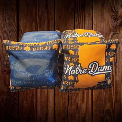 All Weather Notre Dame Cornhole Bags (8 bags)