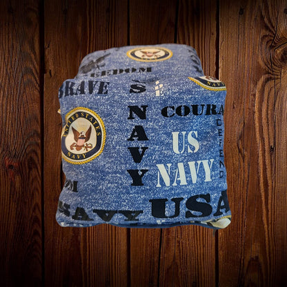 All Weather United States Navy Cornhole Bags (8 bags)