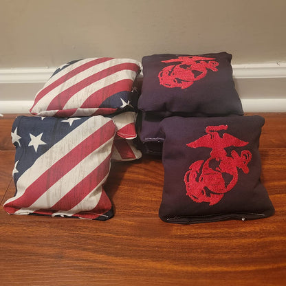 All Weather United States Marine Corps Cornhole Bags (8 bags)