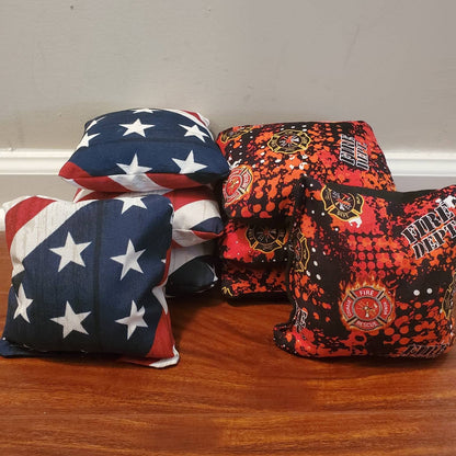 First Reponders Firefighter Cornhole Bags (8 bags)