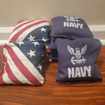 All Weather United States Navy Cornhole Bags (8 bags)