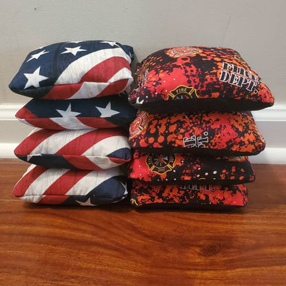 First Reponders Firefighter Cornhole Bags (8 bags)