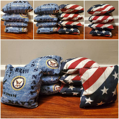 United States Navy Cornhole Bags (8 bags)