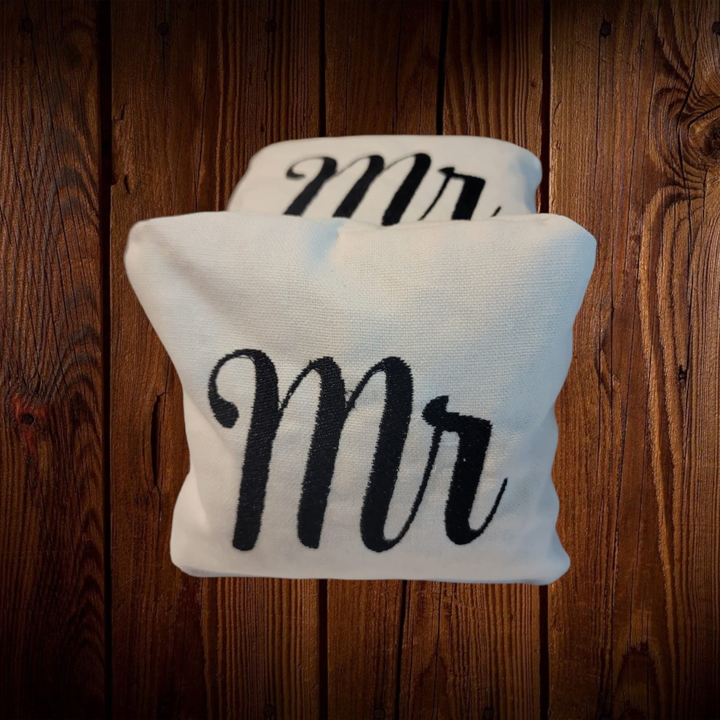 Wedding Style Cornhole Bags (Mr and Mrs) (8 bags)