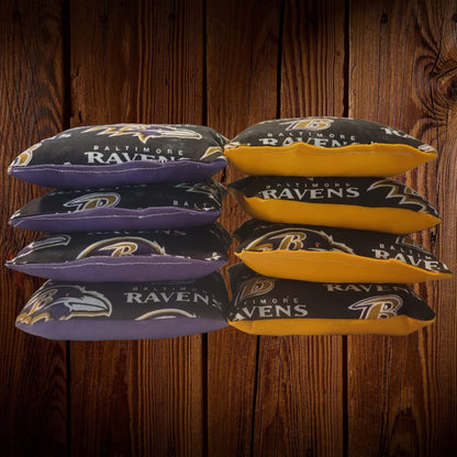 Ravens Cornhole Bags (8 bags)