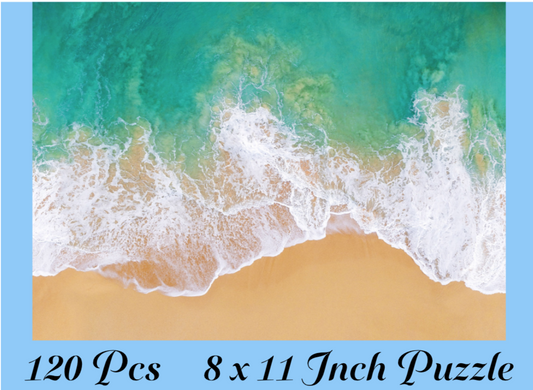 Beach Waves Sublimated 120-Piece Puzzle