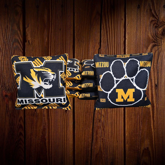 All Weather Mizzou Cornhole Bags (8 bags)