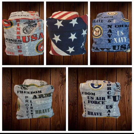 All Weather United States Military Cornhole Bags (8 bags)